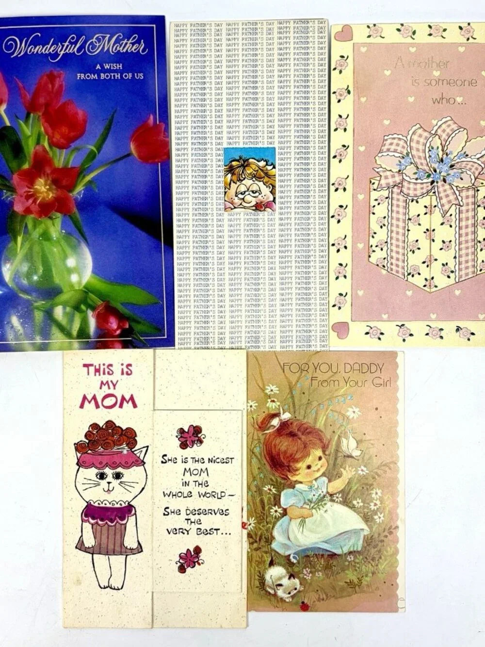 Vtg Lot of 55 Greeting Cards Ephemera Birthday Baby Marriage Christmas Craft